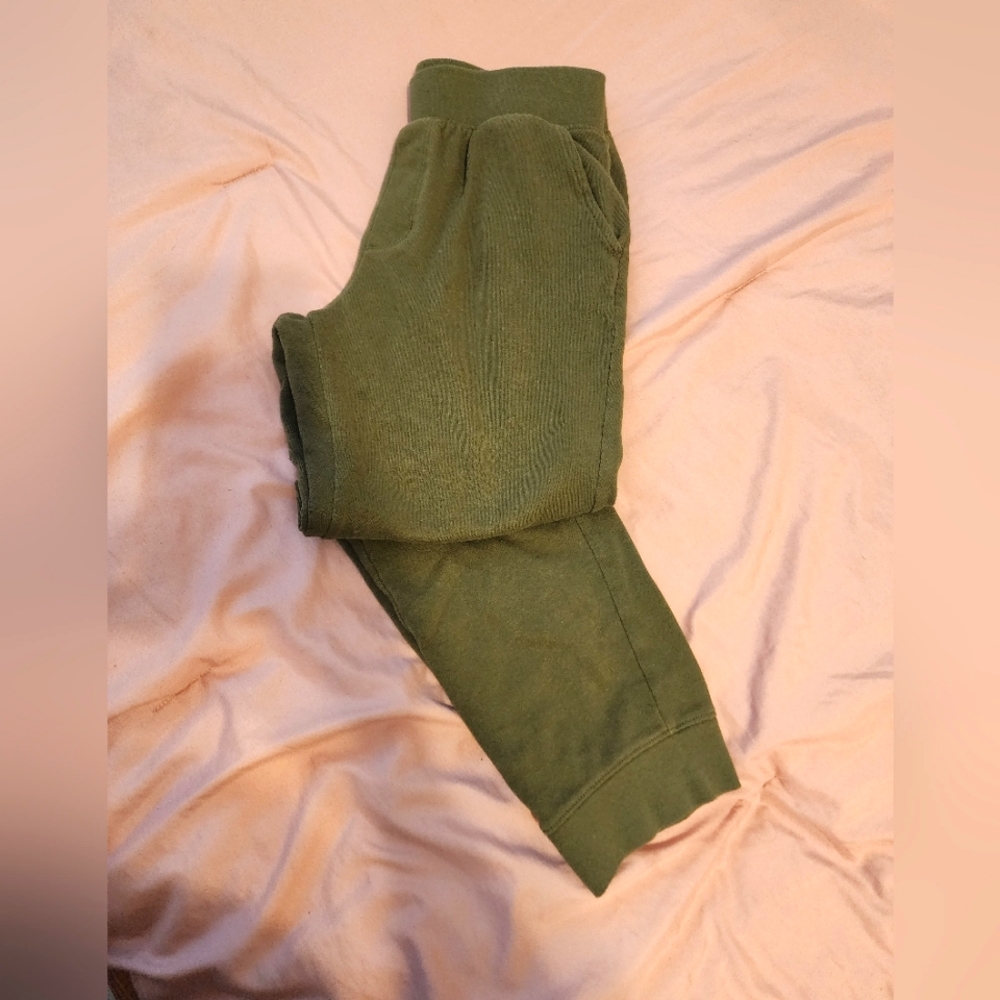 Army green sweat pants